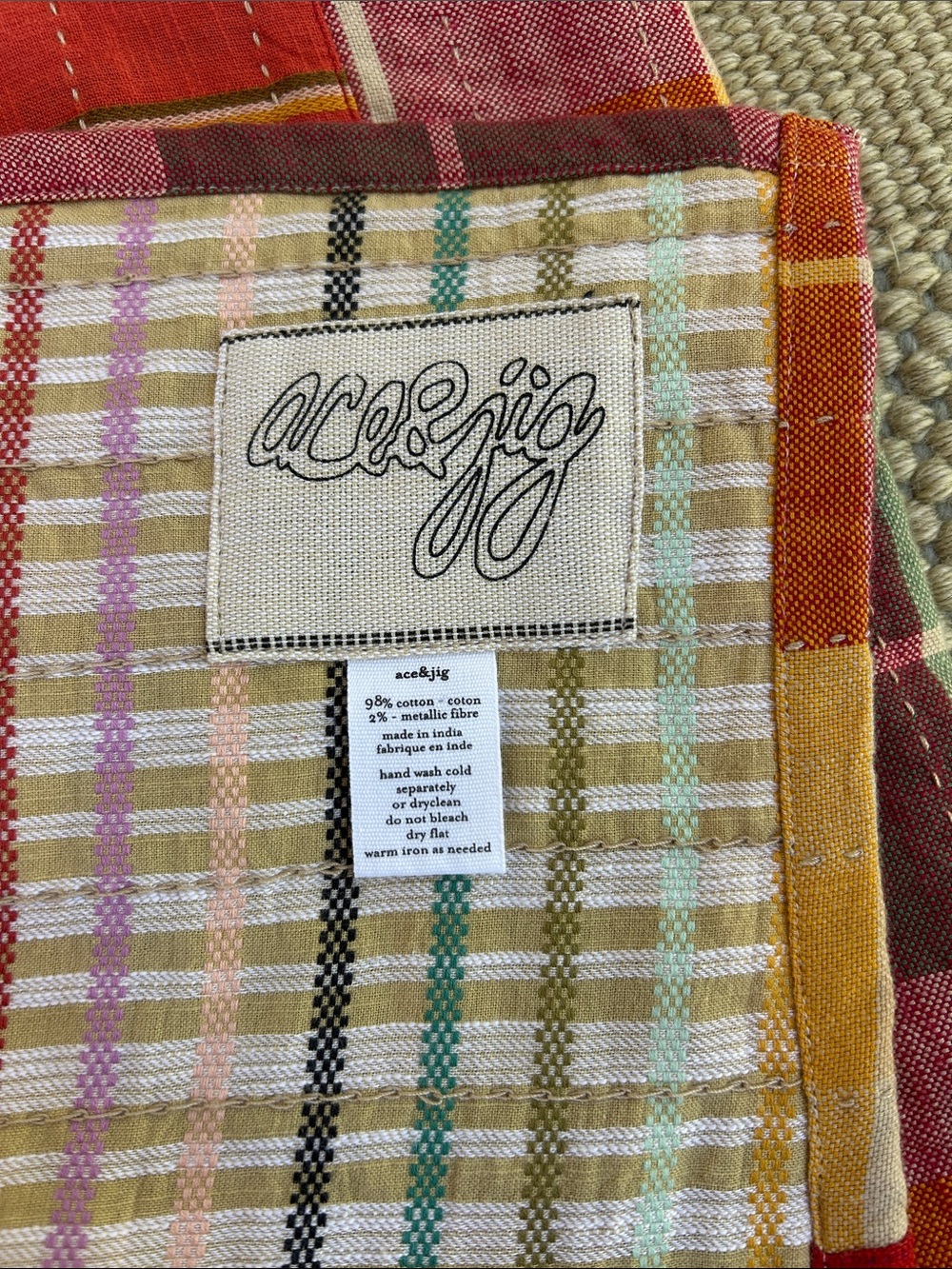 ACE & JIG NWT painter quilt in daiquiri one size - Picture 5 of 16